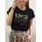 T-shirt short sleeve women (uni s / m) Polish FASHION PMK20007 <div><p>Black</p>
</div> _UNI S / M