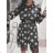 Summer long sleeve flowered women's dress (UNI S / L) ITALIAN FASHION IMK20150