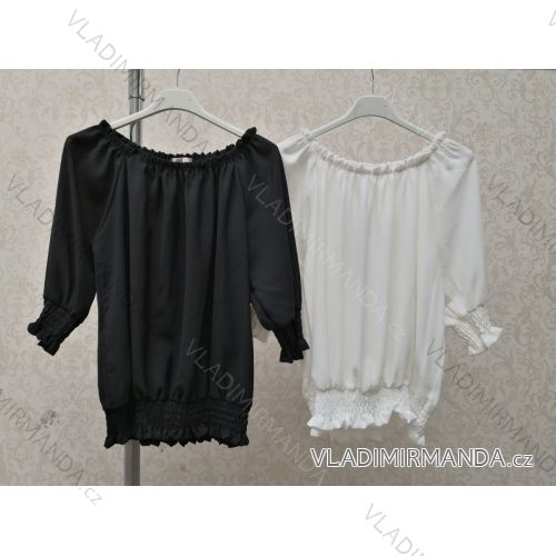 Halenka elegantní dlouhý rukáv dámská (UNI S/L) ITALSKÁ MÓDA IMY20067