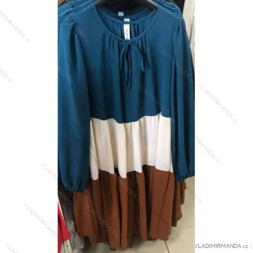 Šaty letní na široká ramínka dámské (UNI S/M) ITALSKÁ MÓDA IMM20587