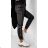 Elegante Kunstlederhose lange Damen (UNI S-M) ITALIAN FASHION IMM20130