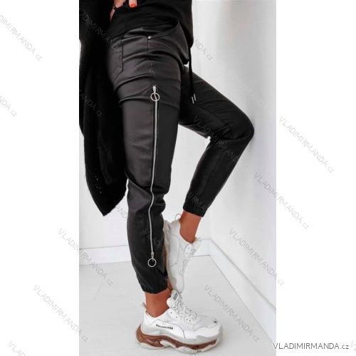 Elegante Kunstlederhose lange Damen (UNI S-M) ITALIAN FASHION IMM20130
