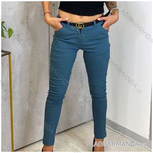 Elegant leatherette pants long women's (UNI S-M) ITALIAN FASHION IMM20130