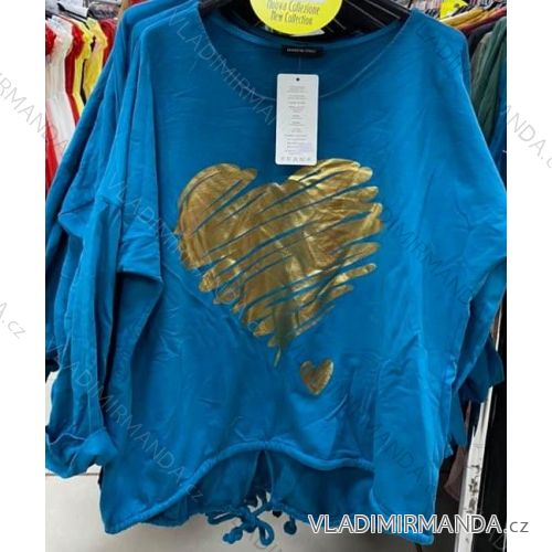 Tunika dlouhý rukáv dámská (UNI S/M) ITALSKÁ MÓDA IMM201036