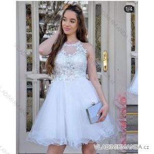 Šaty krátké společenské elegantní plesové dámské (S/M ONE SIZE) ITALSKÁ MÓDA IMM21390