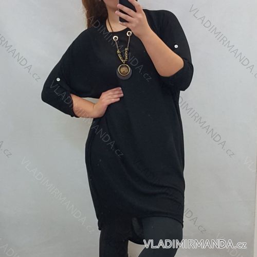 Tunika s řetízkem dámská  (uni L / XXL) Taliansko MÓDA IM7202384