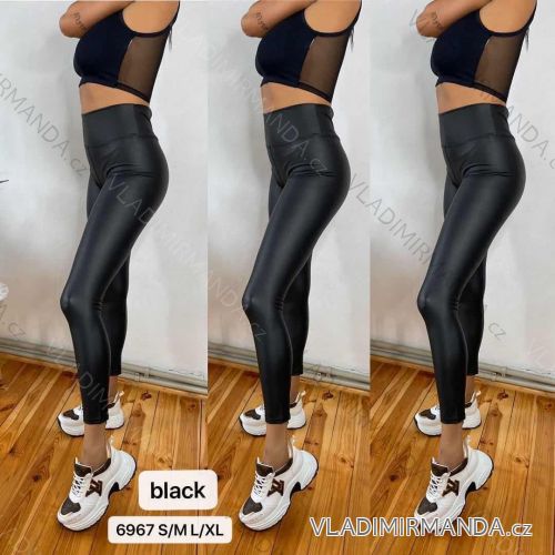 Leggings pants leatherette with zip (xs-m) Italian Fashion LML20003