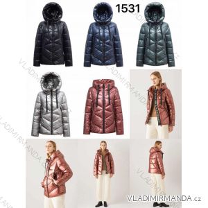 Bunda zimní s kapucí dámská (S-2XL) ITALSKÁ MÓDA IMK201531