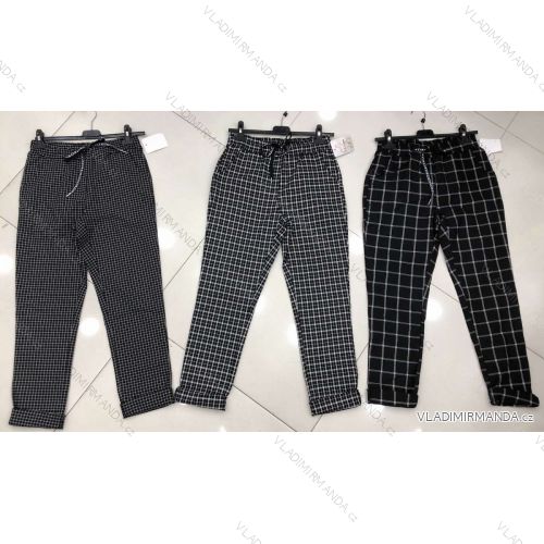 Kalhoty elegantní dlouhé dámské (S-XL) ITALSKÁ MÓDA IMWG21056
