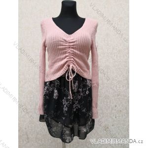Blouse long sleeve with ruffles women (UNI S / L) ITALIAN FASHION IMK20159