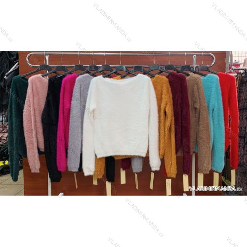 Svetr teplý dlouhý rukáv dámský (UNI S/L) ITALSKÁ MÓDA IMWA20089