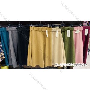 Sukně koženka-semiš dámská (S-2XL) ITALSKÁ MÓDA IMWA20245