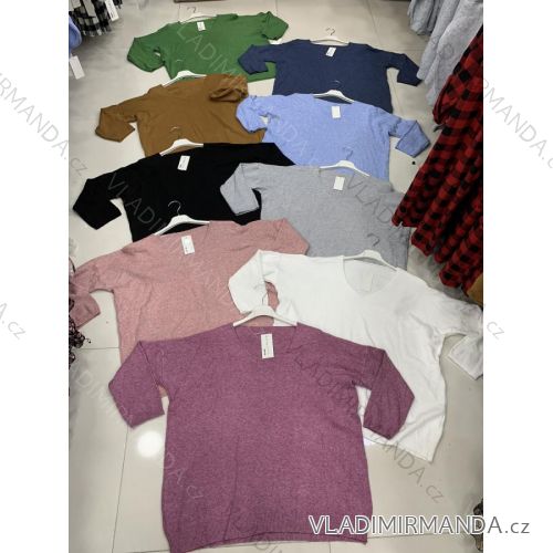 Mikina dlouhý rukáv dámská (UNI S/L) ITALSKÁ MÓDA IMWA20255