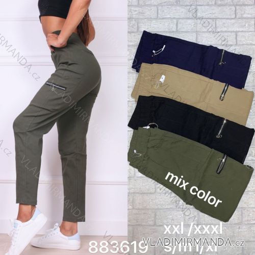 Kalhoty dlouhé dámské nadrozměr (S/3XL) TURECKÁ MÓDA TMWL20883619