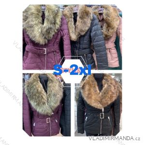 Bunda/kabát zimní s kožíškem dámská (S-2XL) SWEST SWW20026