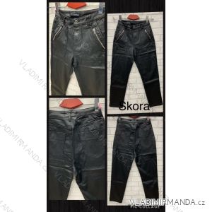 Kalhoty koženkové dlouhé dámské (34-42) JWA20552