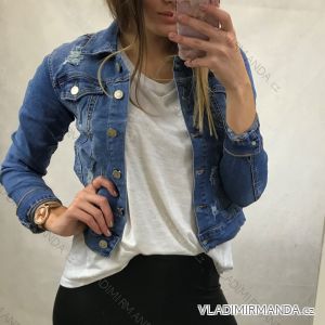 Bunda riflová denim krátká dámská (vel. s-xl) MISS JR MAM20Y003