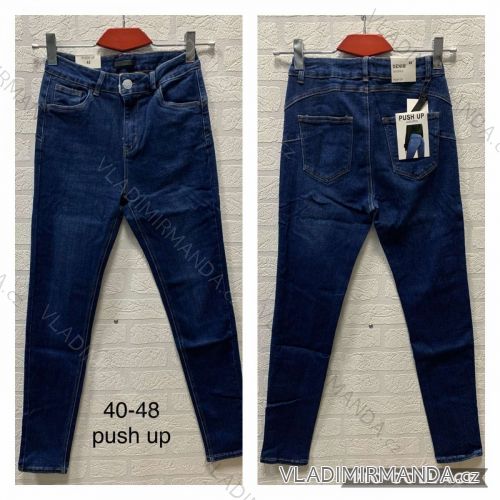Jeans pants leatherette with zip (40-48) JEANS JWA20006