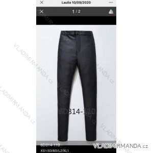 Kalhoty koženkové dlouhé dámské (XS-XL) LAULIA JWA20007