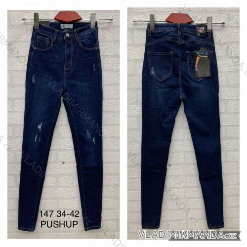 Rifle jeans push up dlhé damské (34-42) JEANS JWA20021