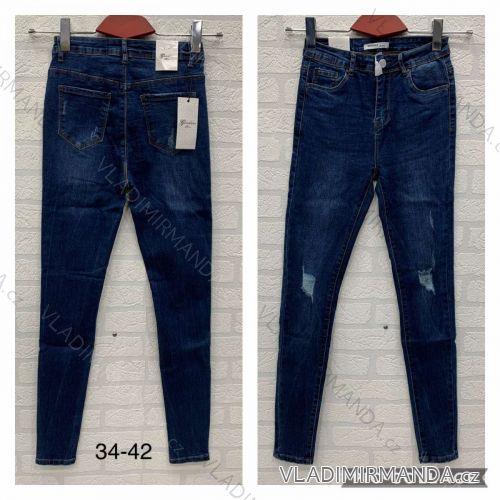 Jeans pants leatherette with zip (34-42) JEANS JWA20022
