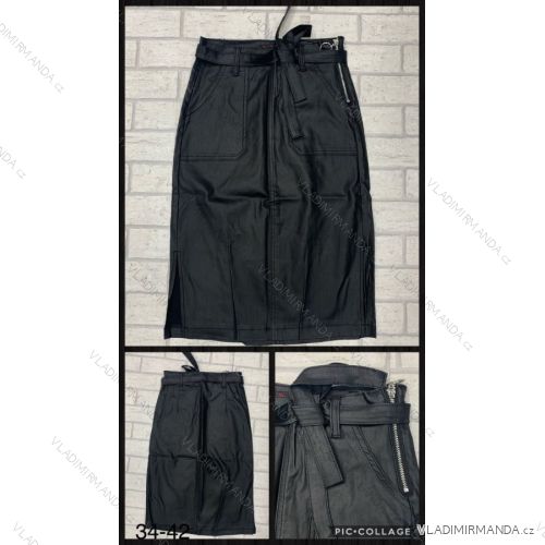 Skirt pants leatherette with zip (34-42) JEANS JWA20041