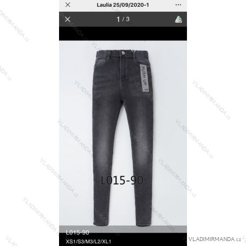 Jenas Hose Kunstleder mit Reißverschluss (XS-XL) LAULIA JWA20084