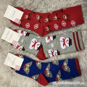 Ponožky klasik slabé dámské vánoční motiv (35/39-39/43) ECC-2902