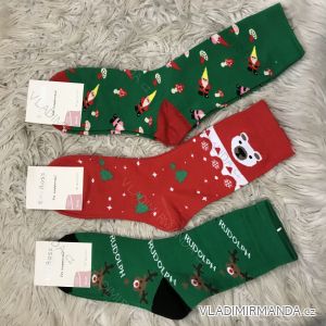 Ponožky klasik slabé dámské vánoční motiv (35/39-39/43) ECC-2901