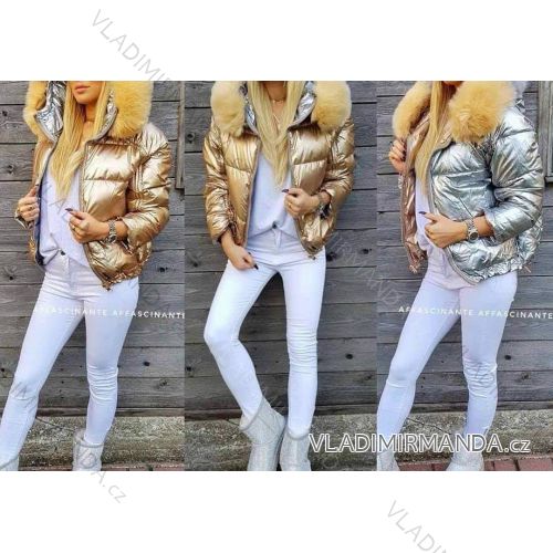 Bunda zimní šusťáková dámská (UNI S-L) ITALSKÁ MÓDA IMK20770