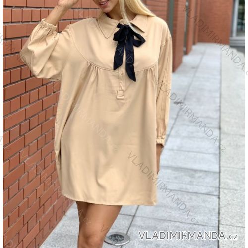 Summer long sleeve flowered women's dress (UNI S / L) ITALIAN FASHION IMK20150