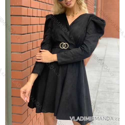 Summer long sleeve flowered women's dress (UNI S / L) ITALIAN FASHION IMK20150