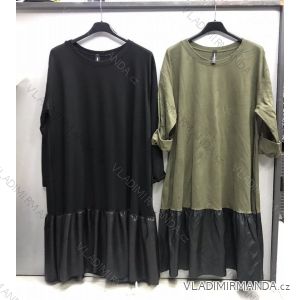 Šaty dlouhý rukáv dámské oversize (S/M/L ONE SIZE) ITALSKÁ MÓDA IMWD20469