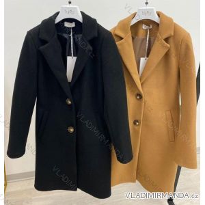 Kabát na knoflíky dámský (S/M ONE SIZE) ITALSKÁ MÓDA IMM201695
