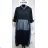 Šaty dlouhý rukáv dámské oversize (S/M ONE SIZE) ITALSKÁ MÓDA IMM201702