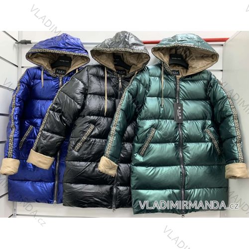 Bunda/kabát zimní prodloužená s kapucí dámská (M-2XL) ITALSKÁ MÓDA IMK201013