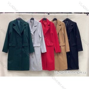 Kabát na knoflíky dámský (S/M ONE SIZE) ITALSKÁ MÓDA IMWD20531