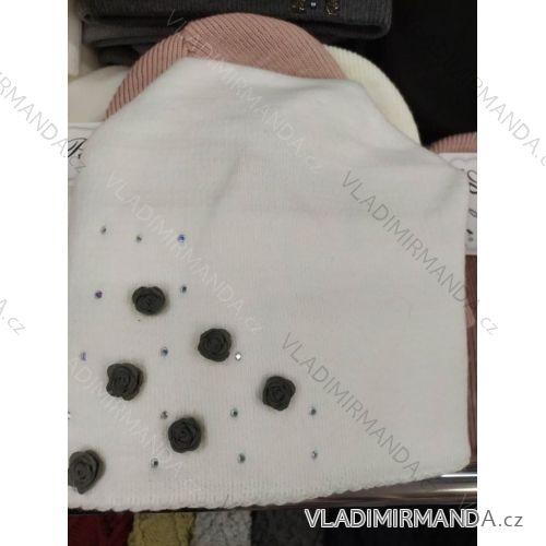 Women's warm winter fleece hat (ONE SIZE) WROBI POLAND PV919036