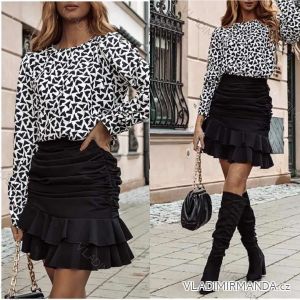 Kleid mit 3/4 Ärmeltasche für Damen (S/M ONE SIZE) ITALIAN Fashion IMWD20514