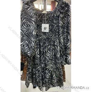 Šaty elegantní dlouhý rukáv dámské (S/M ONE SIZE) ITALSKÁ MODA IMM201144