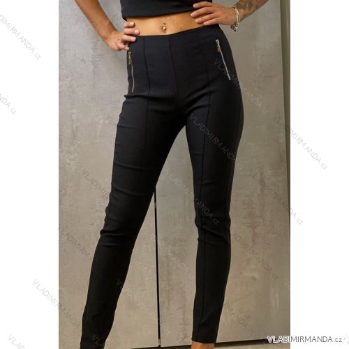 Kalhoty elegantní dlouhé dámské (S-XL) ITALSKÁ MÓDA IMWD20669
