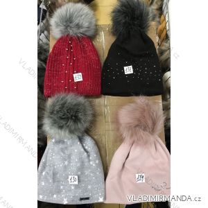 Čiapky zimné s kulich dámska (ONE SIZE) POĽSKÁ VÝROBA PV420083