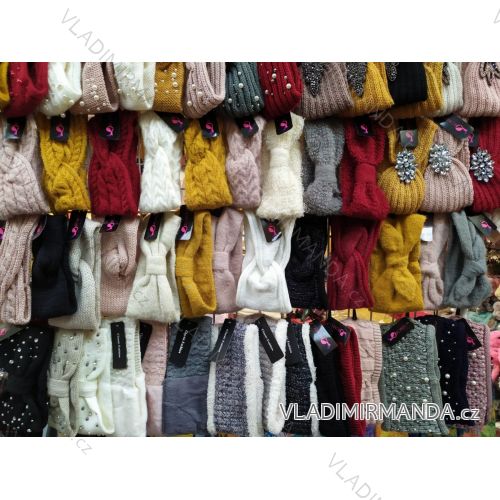 Čelenka pletená zimní dámská (ONE SIZE) ORCHIDEJ ORC20003