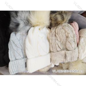 Čiapky zimné zateplená flaušom dámska (ONE SIZE) POĽSKÁ VÝROBA PV420103