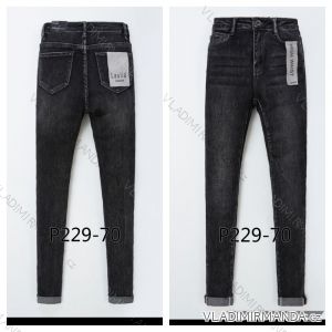 Jeans pants leatherette with zip (XXS-L) LAULIA JWA20108