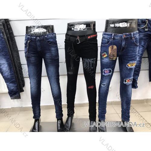 Rifle jeans dlhé pánske (M-3XL / 30-38) JEANS JAW20170