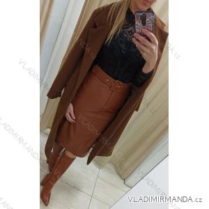 Sukně koženková s páskem dámská (S-XL) ITALSKÁ MÓDA IMWD20704
