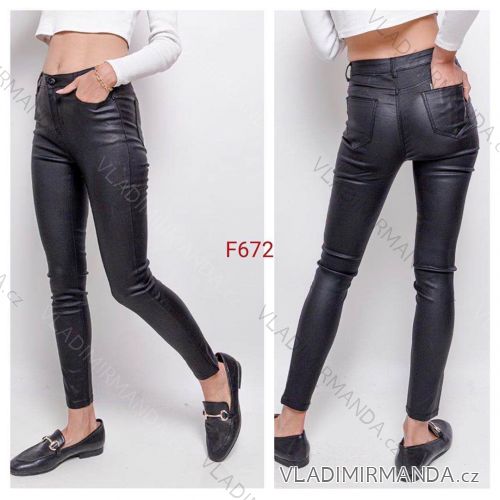 Leggings pants leatherette with zip (34-42) JEANS JWA20038