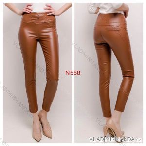 Legíny/Kalhoty koženkové dlouhé dámské (XS-XL) JEANS JWA20N558