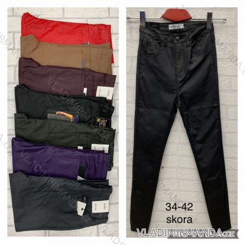 Leggings pants leatherette with zip (34-42) JEANS JWA20038